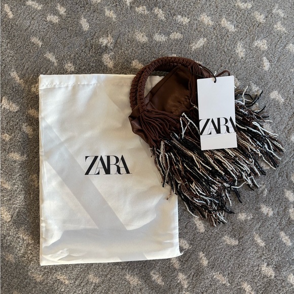 Brown Fringe Handbag - Picture 5 of 5